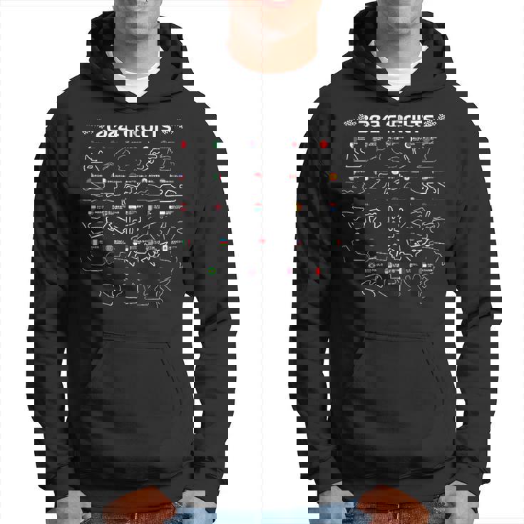 Circuitos De Fórmula Racing 2024 Coche De Carreras Formula Racing Sudadera