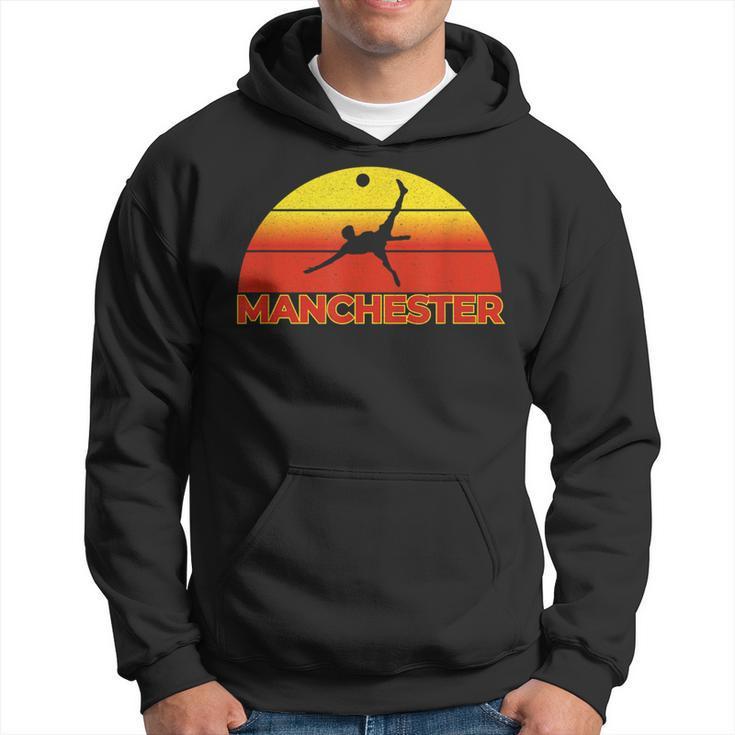 City Of Manchester Vintage Red Bicycle Sunset Hoodie