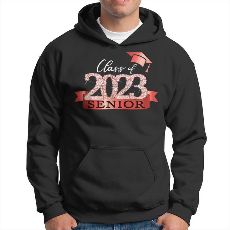 Class Of 2023 Senior I School Color Decoration Red Black Hoodie