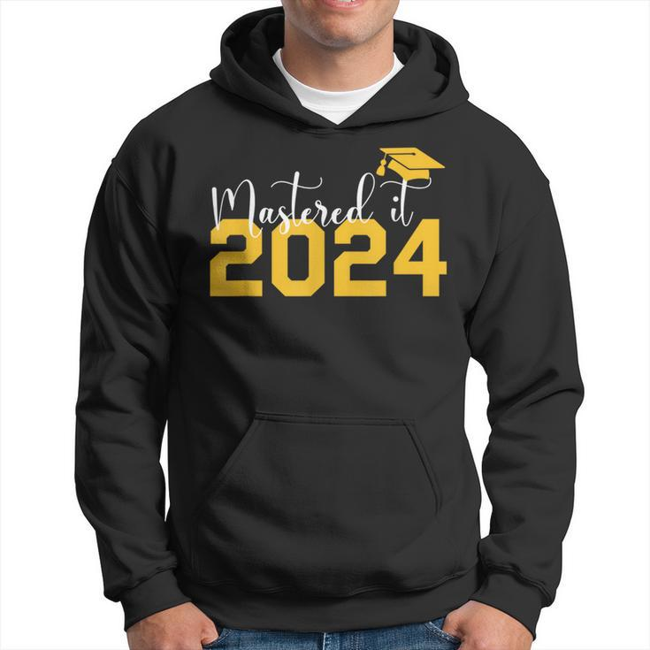 Class Of 2024 Mastered It College Masters Degree Graduation Hoodie