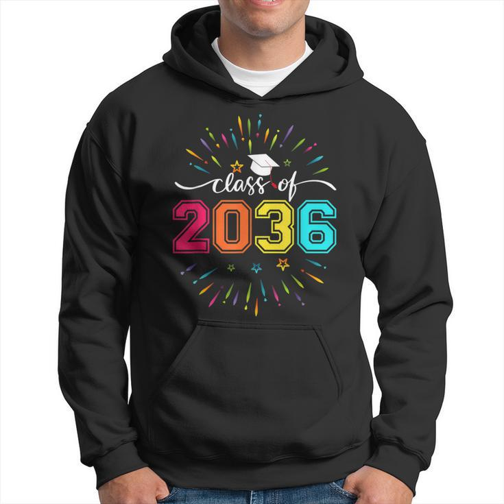 Class Of 2036 Pre K To 12 Handprint On Back Grow With Me Hoodie