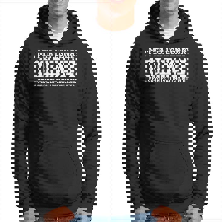 Coleman Surname Team Family Last Name Coleman Hoodie
