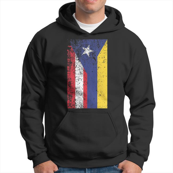 Colombia Puerto Rico Flag Pride Hoodie