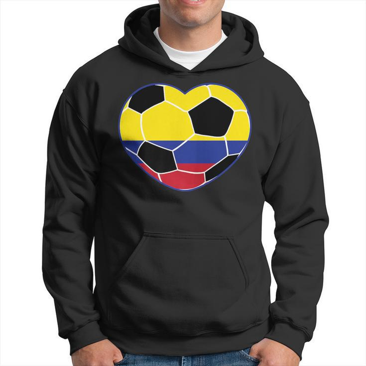 Colombia Soccer Ball Heart Jersey Colombian Football Hoodie