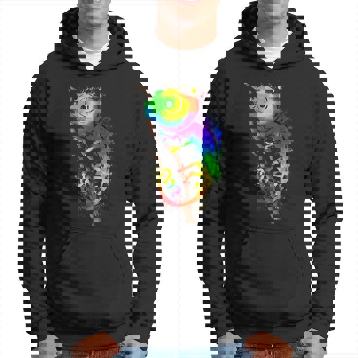 Colores De Camaleón Con Blobs De Color Lindo Arco Iris Sudadera