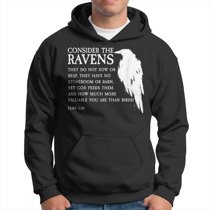 Consider The Ravens Luke 12 Hoodie