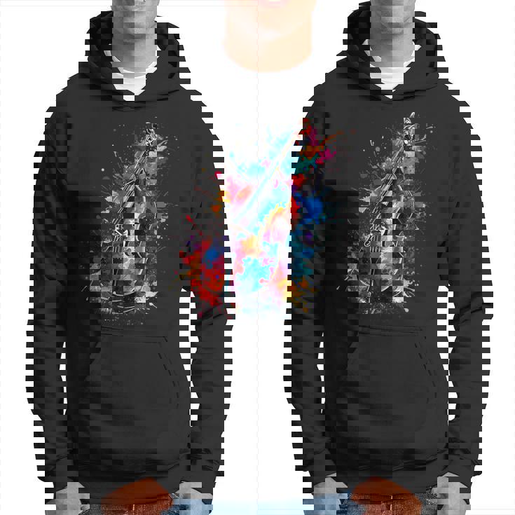 Contrabajista De Contrabajista De Arte Pop Colorido Sudadera