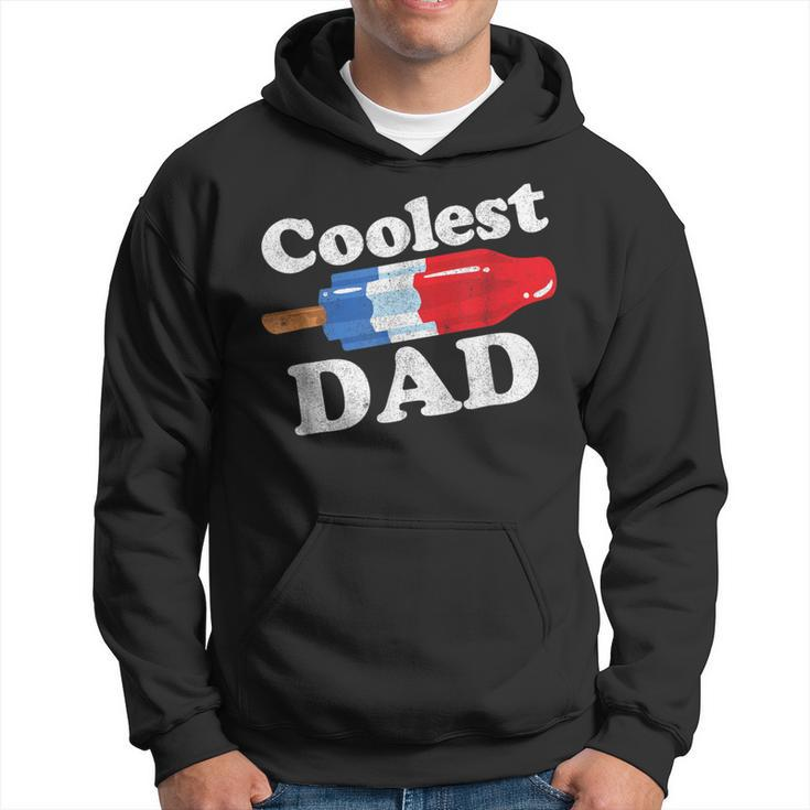 Coolest Dad Popsicle Bomb Retro 80S Pop Fathers Hoodie
