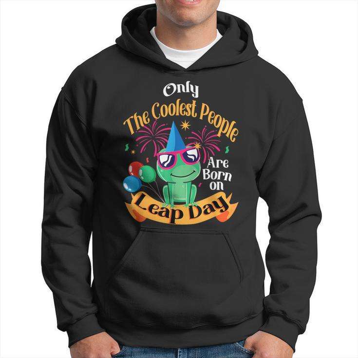 Coolest People Born On Leap Day Birthday Party Cute Hoodie