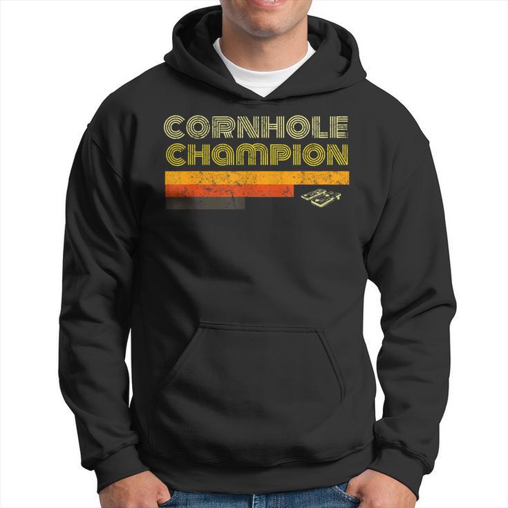 Cornhole For Team Dad Vintage Retro Hoodie