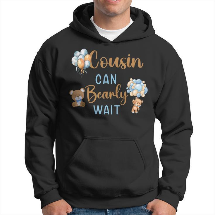 Cousin Can Bearly Wait Gender Neutral Baby Shower Matching Hoodie