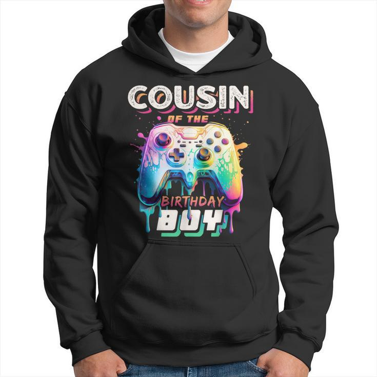 Cousin Of The Birthday Boy Matching Video Gamer Party Hoodie
