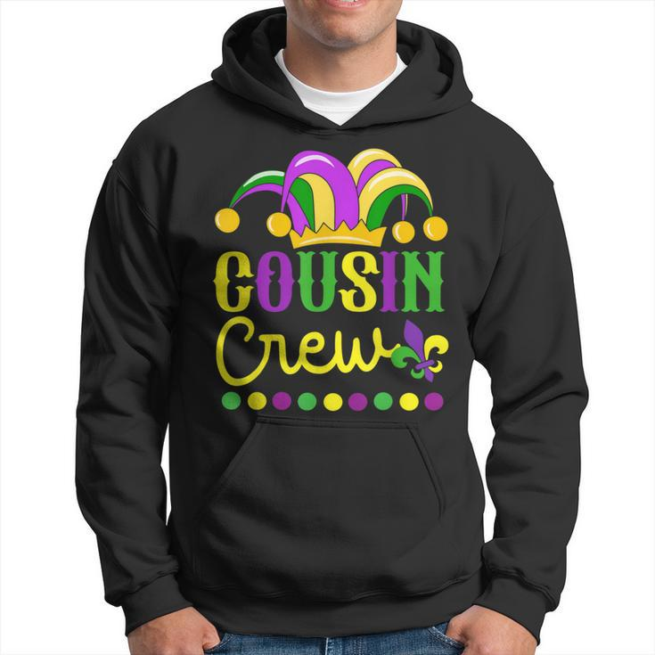 Cousin Crew Mardi Gras Family Outfit For Adult Toddler Baby Hoodie