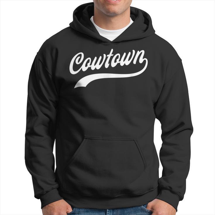 Cowtown Fort Worth Tx Classic Baseball Style Hoodie