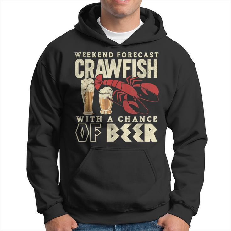 Crawfish Boil Weekend Forecast Cajun Beer Festival Hoodie