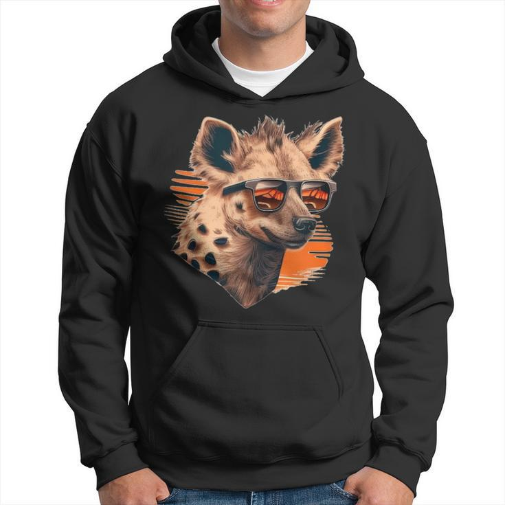 Crazy Looking And Laughing Hyena Hoodie