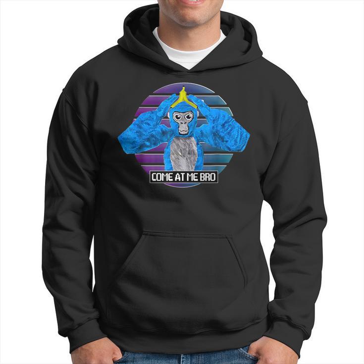 Cute Come At Me Bro Gorilla Gamer Monke Tag Vr Hoodie