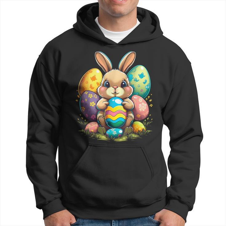 Cute Bunny Rabbit Happy Easter Egg Hoodie