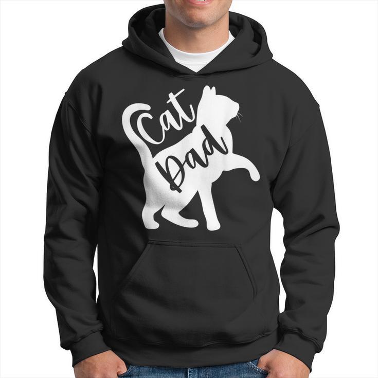 Cute Cat Dad Fathers Day Kitty Daddy Papa Hoodie