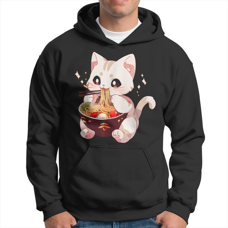 Cute Cat Ramen Noodles Kawaii Anime Girls N Japanese Food Hoodie