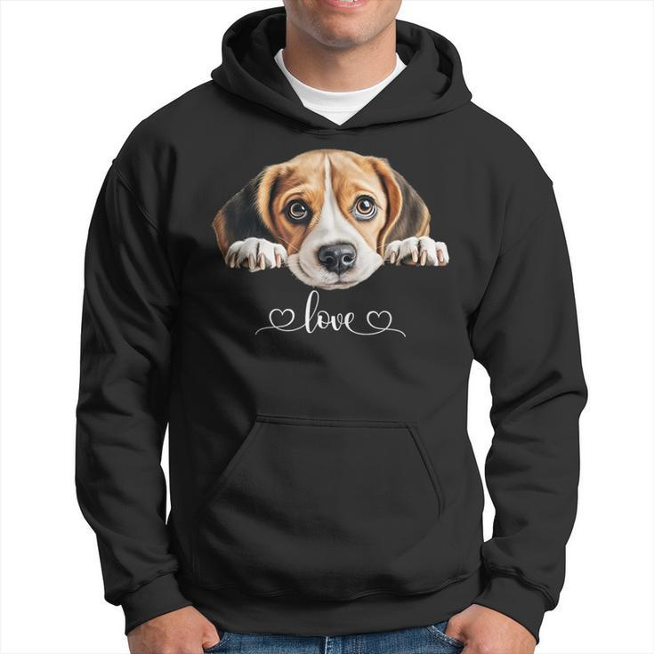 Cute Dog Graphic Love Beagle Puppy Dog Hoodie