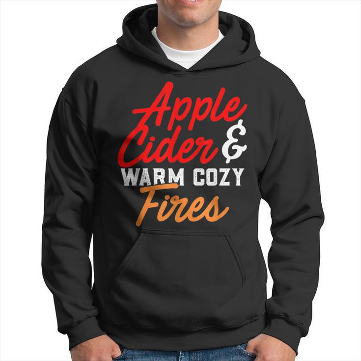 Cute Fall Apple Cider & Warm Cozy Fires Hoodie