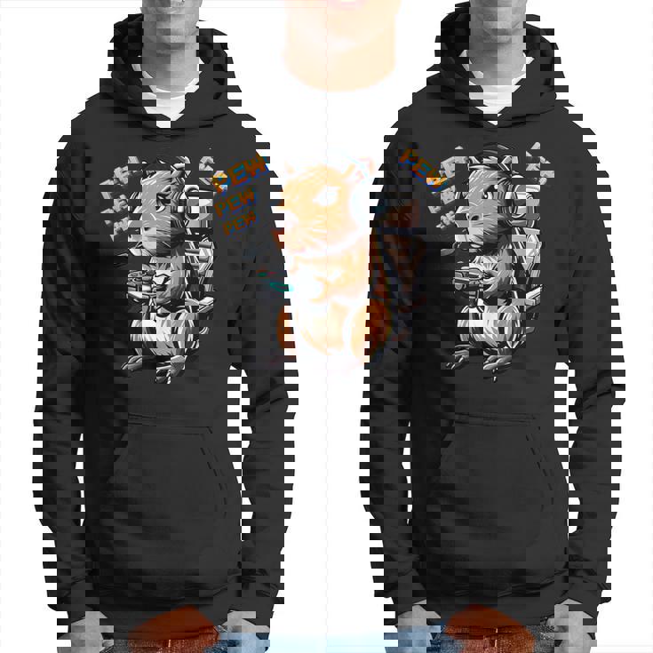 Cute Gaming Capybara Pewideojuego Gráfico Hombres Niños Niñas Sudadera