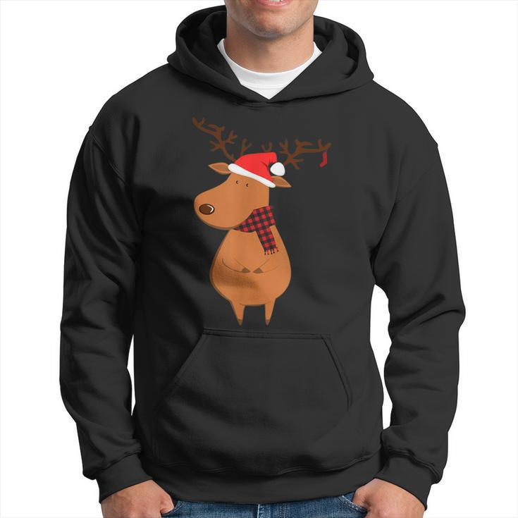 Cute Santa Deer Ugly Christmas Sweater Reindeer Hoodie