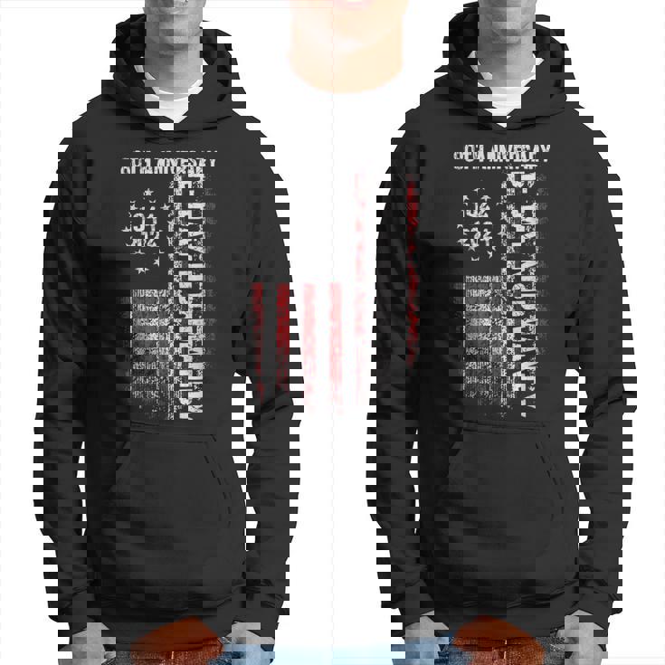 D-Day 80Th Anniversary American Flag 1944 Normandy Hoodie