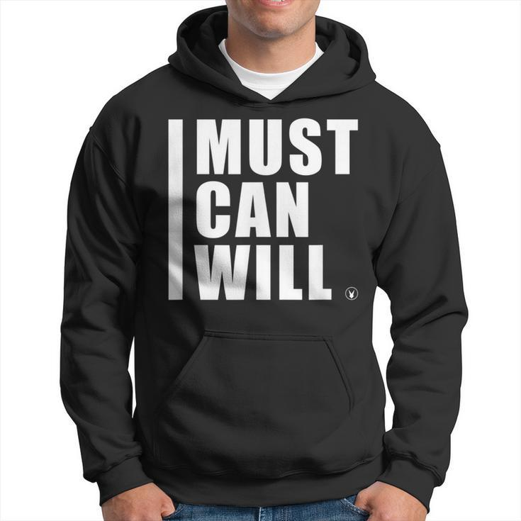 D236 I Must I Can I Will Gym Rabbit T Bodybuilding Hoodie
