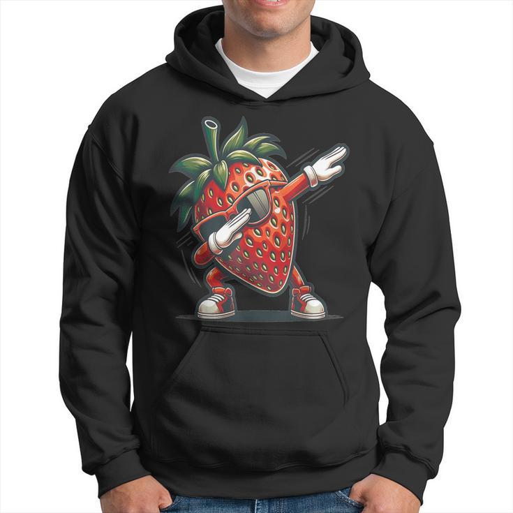Dab Strawberry Dancing Dabbing Strawberry Fruit Hoodie
