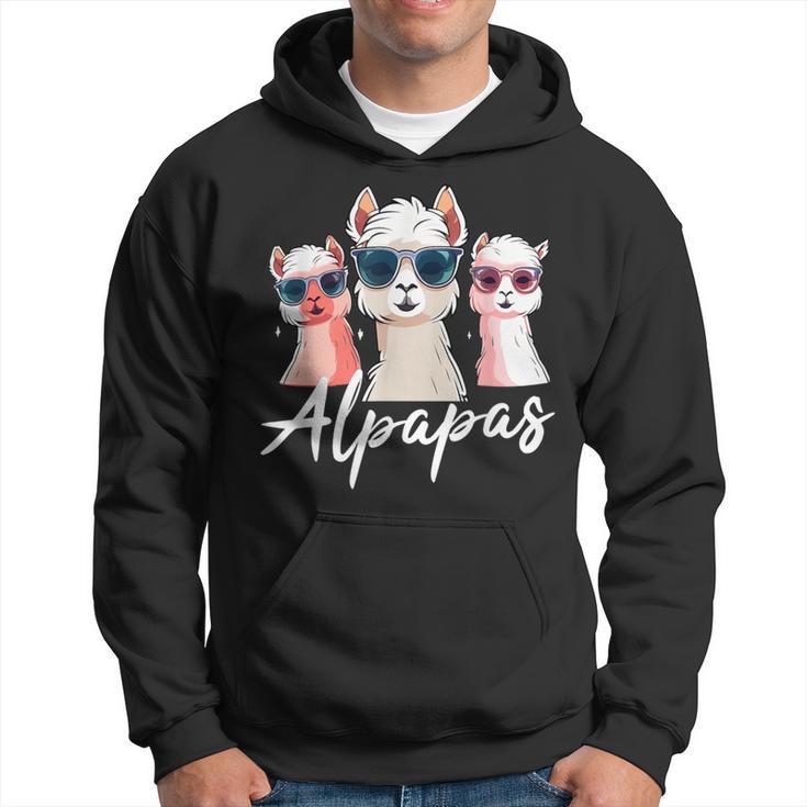 Dad Alpaka Lama Fan Liebhaber Papaatertag Geschenk Alpapa Kapuzenpullover