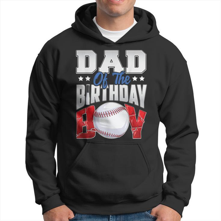 Dad Baseball Birthday Boy Family Baller B-Day Party Hoodie