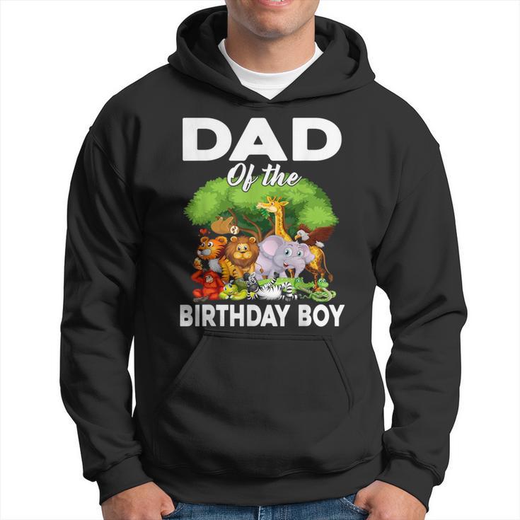 Dad Of The Birthday Boy Safari Zoo Bday Party Celebration Hoodie