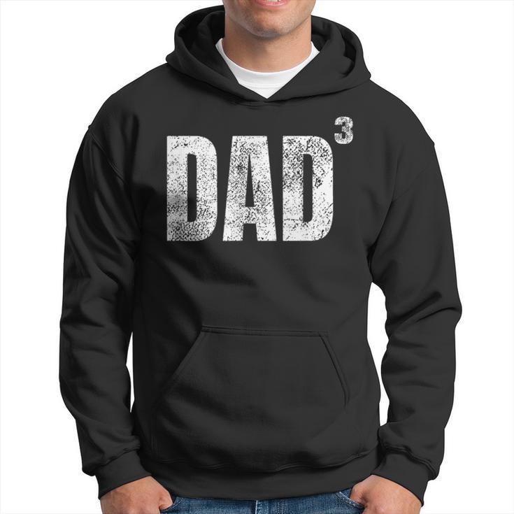 Dad Cubed Dad Of Three Quote Christmas Hoodie