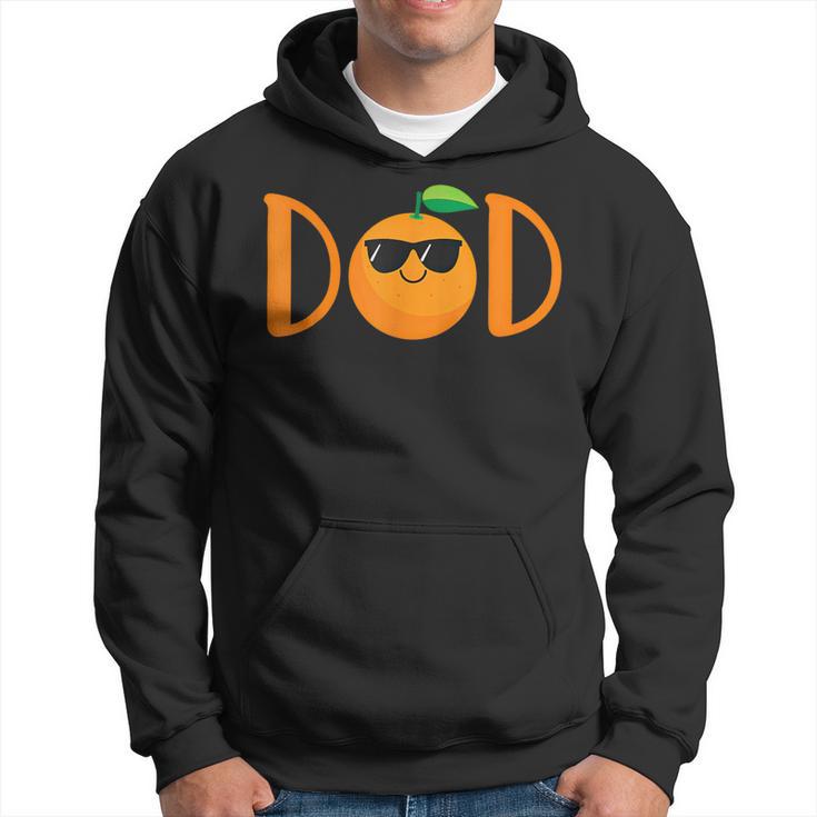 Dad Of The Little Cutie Baby Shower Orange 1St Birthday Hoodie