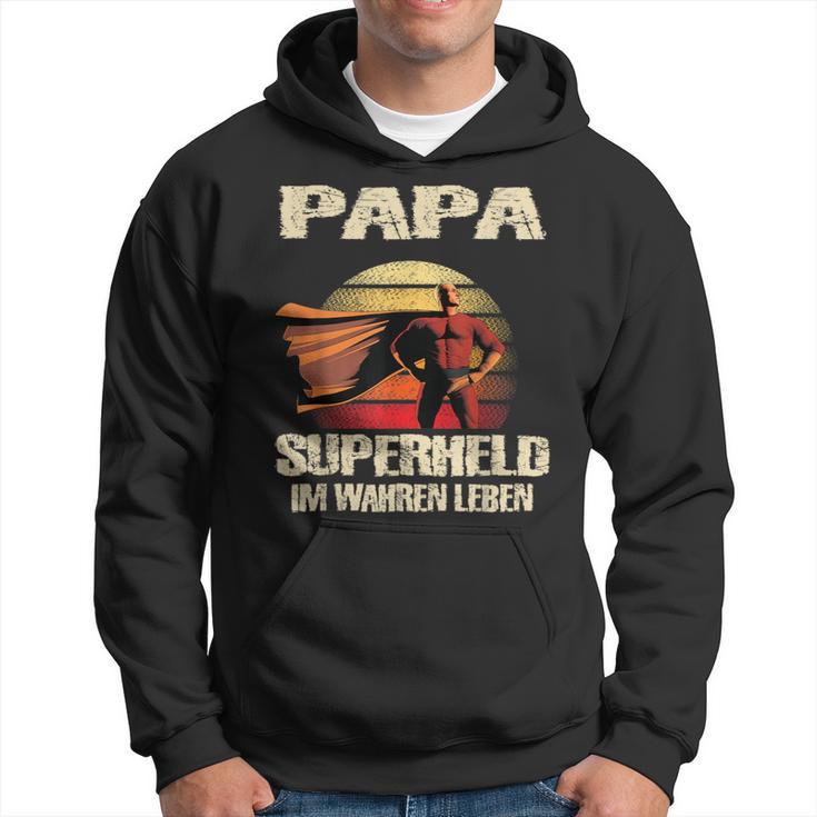 Dad Superhero Im Wahren Leben Dad Father Kapuzenpullover