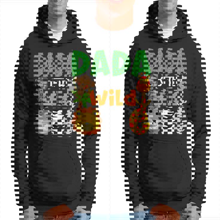 Dada Of The Wild One Zoo Theme Bday Safari Jungle Animals Hoodie