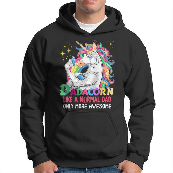 Dadacorn Muscle Unicorn Familienmatching Für Papa-Liebhaber Kapuzenpullover