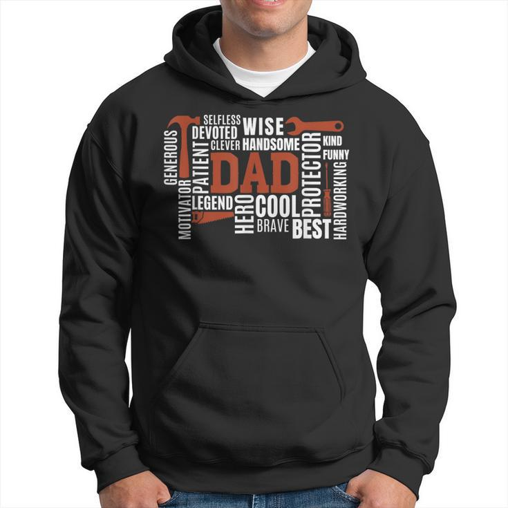Daddy Legend Protector Provider Hero Father's Day Dad Hoodie