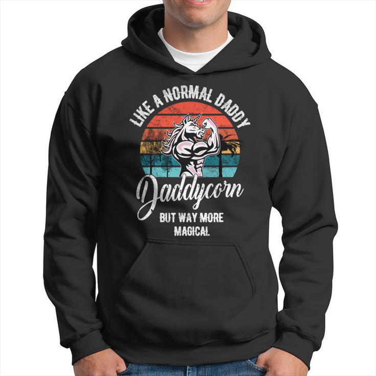 Daddycorn Papa Tochterater Sohn Geschenk Spruch Kapuzenpullover