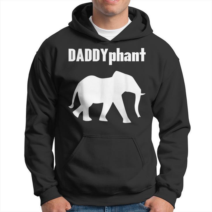 Daddyphantater Elefant Papaatertag Lustig Papa Wortspiel Kapuzenpullover