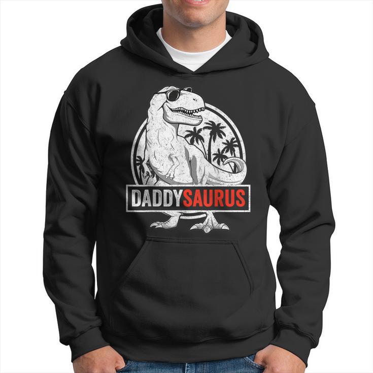 Daddysaurus Dad Fathers Day T Rex Dinosaur Hoodie