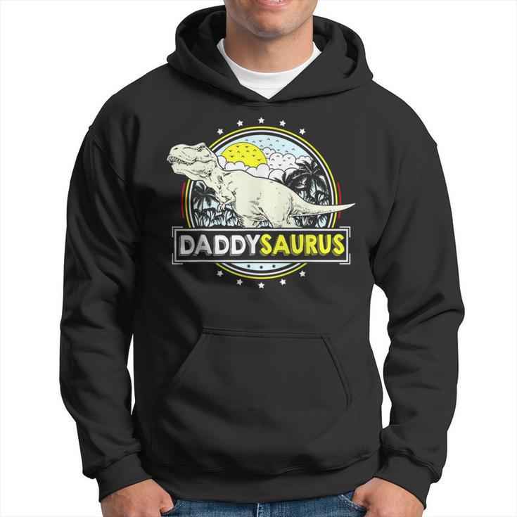 Daddysaurus For Dad T Rex Dinosaur Fathers Day Hoodie