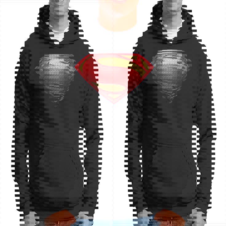 Dc Man Of Sl Logo Texturedd Hoodie
