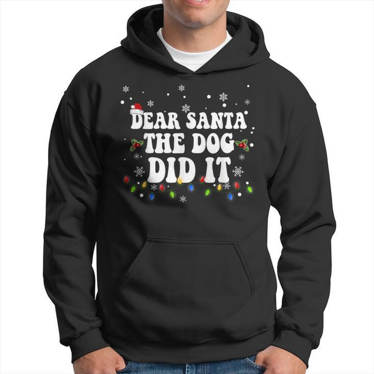 Dear Santa The Dog Did It Christmas Pjs Family Matching Hoodie