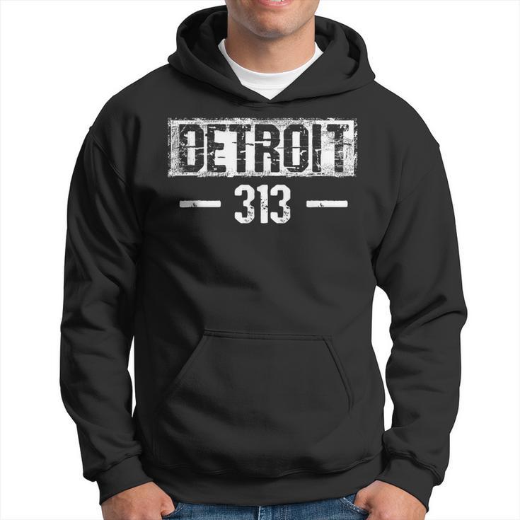 This Is My Detroit 313 Michigan DistressedHoodie