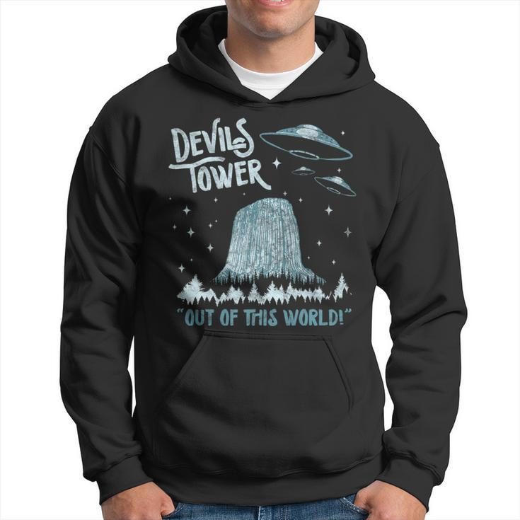 Devils Tower National Monument Out Of This World Ufo Hoodie