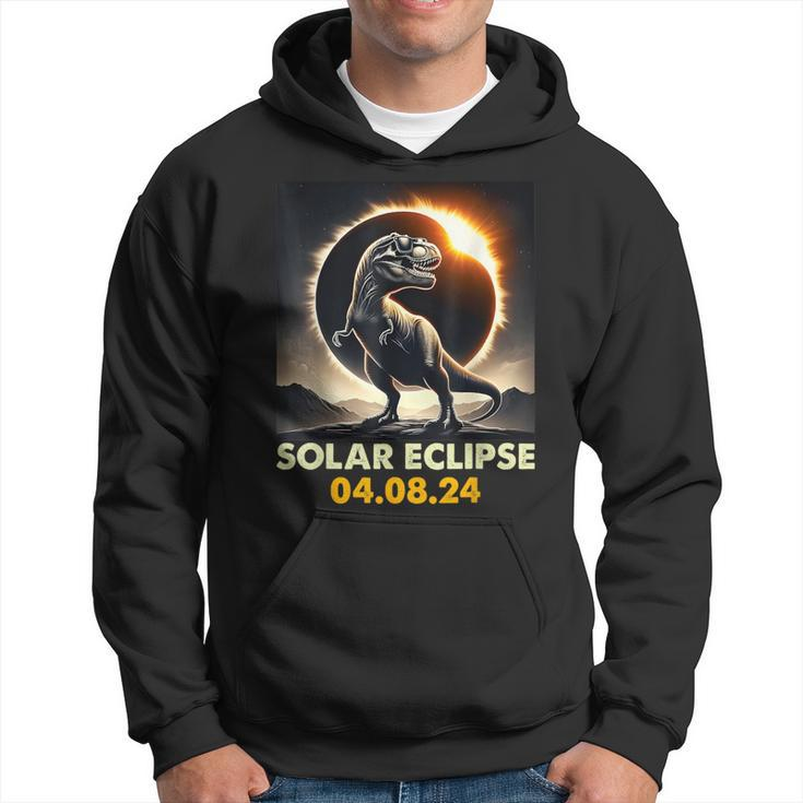 Dinosaur Solar Eclipse Totality T Rex Eclipse April 8 2024 Hoodie