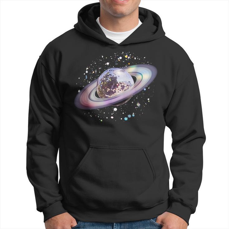 Disco Ball Saturn Rings 70S Retro Club Vintage Hoodie